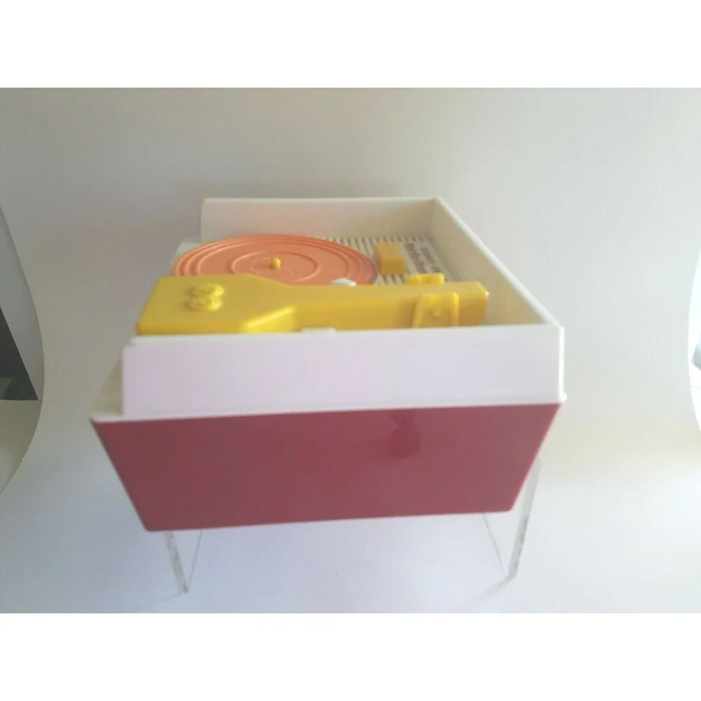 2014 Fisher Price Record Player Music Box w/orange Disk